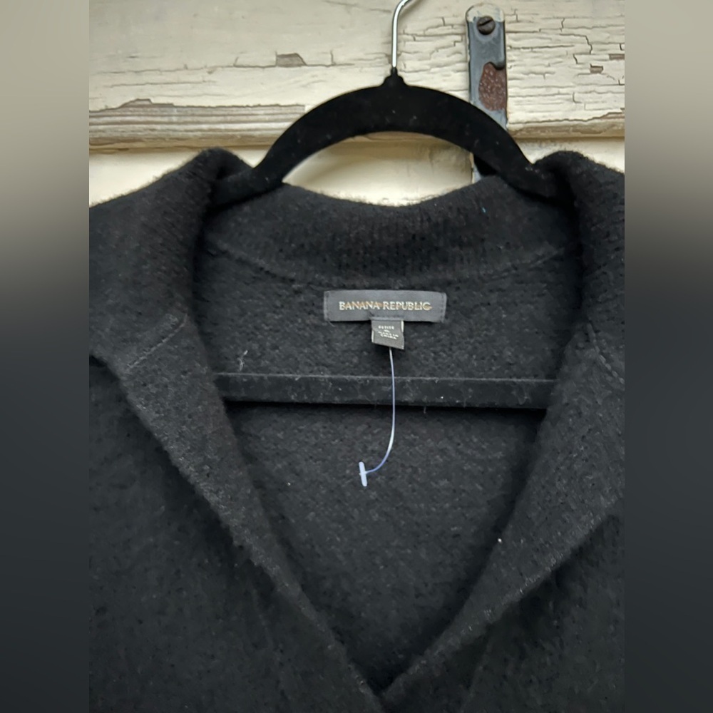 Banana Republic Career Office Luxury Wool Blend Johnny-Collar Sweater Midi Dress - Picture 7 of 11